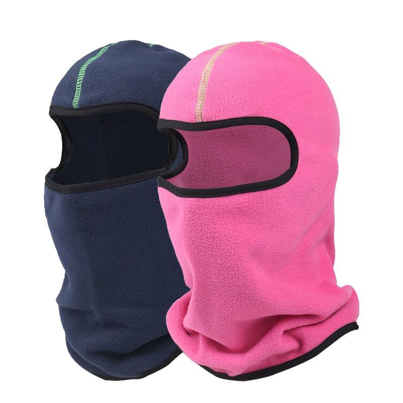 Winter outdoor men's and women's fleece thermal hood cap fleece cap motorcycle windproof riding thermal hood hat