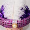 Arab Style Funny Hat with Feather Personality Carnivals Party Christmas Unisex Casual Beanies Hat Adult Cap