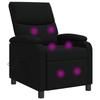 Massage Relax Chair Black Fabric