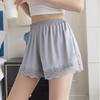 Women's 2026 Ice Silk Lace Safety Shorts - Anti-Exposure, No Roll Edge, Plus Size, Summer Thin Base Shorts