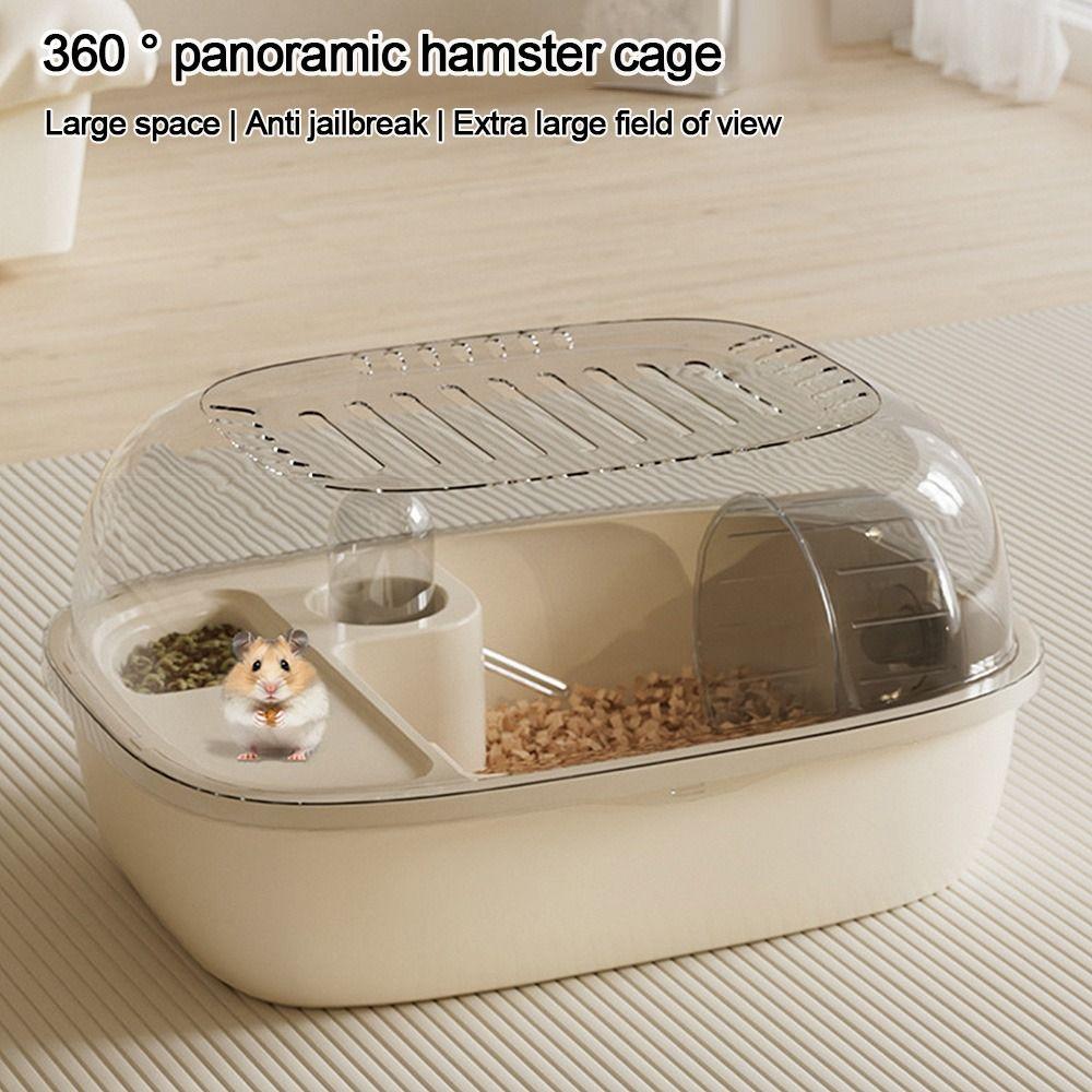 Large Space Hamster Villa Plastic Pet Habitat House Convenient Hamster Cage Chinchilla