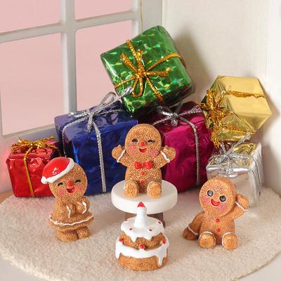 Handgefertigter Lebkuchenmann Mini-Anhänger Geschenkbox - Festliche Weihnachts-/Neujahrsdekorationen & Zubehör