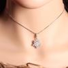 925 Sterling Silver Snowflake Pendant Clavicle Necklace - Christmas Jewelry Gift