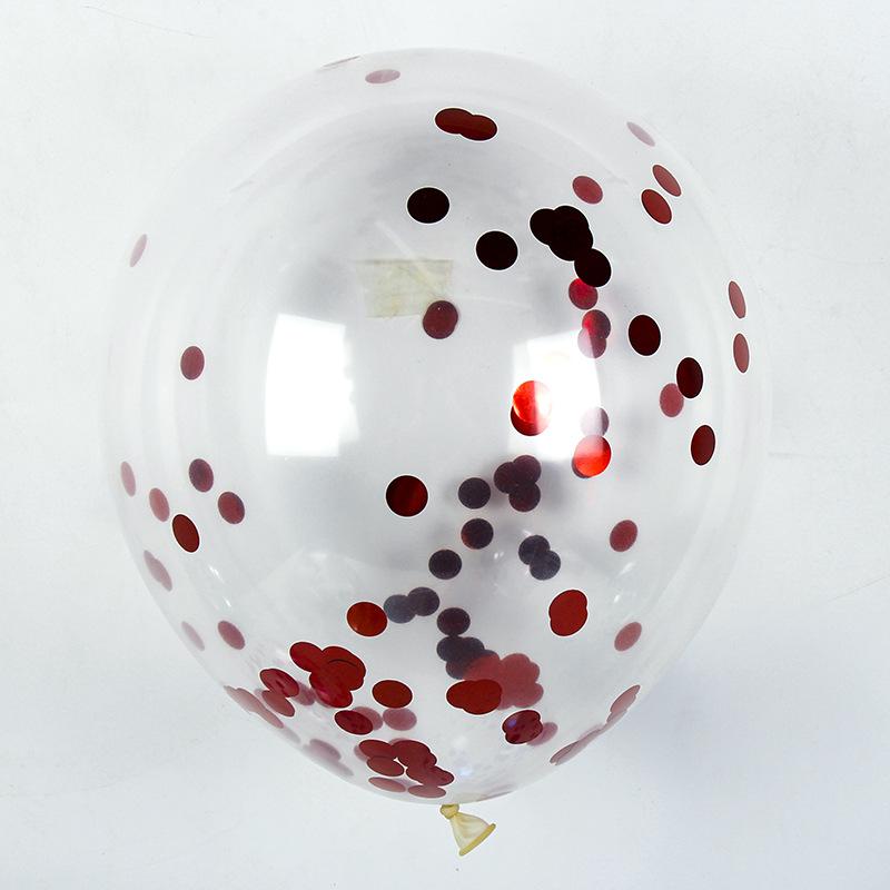10/20/50 Pcs Colorful Confetti Balloons 12 Inch Transparent Sequin Balloons Wedding Birthday Balloons Festival Decoration Ballon 5