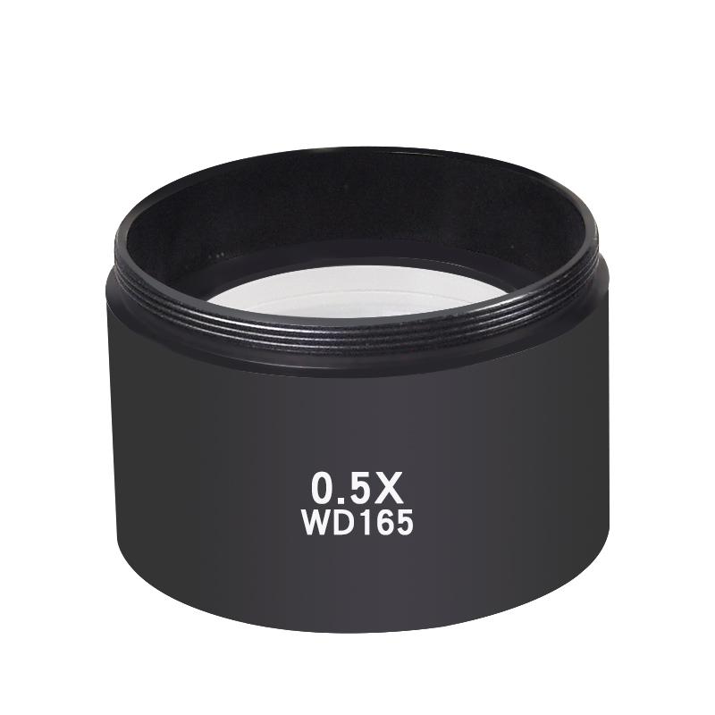 

WD165 0,5X WD120 0,7X Тринокулярний мікроскоп Об єктив Барлоу Зум Стереомікроскопічна камера Допоміжний об єктив