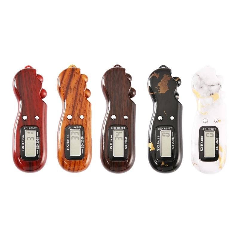 Handheld Electrical Finger Counter Digital Counter Prayer Decompression Toy With Light Suitable for Peaceful Environment