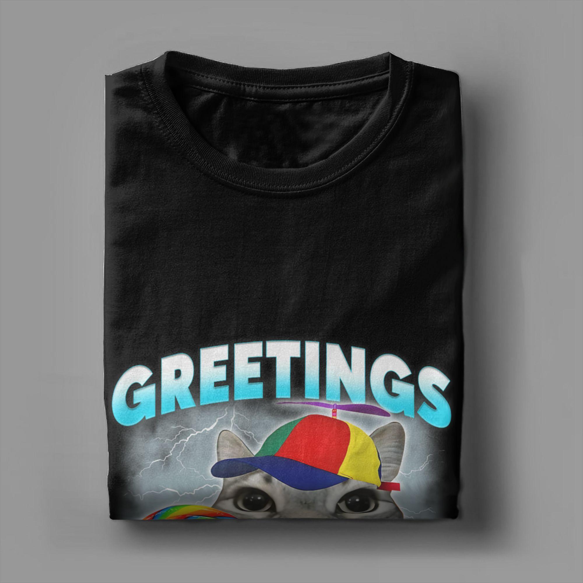

Men s T-Shirts Funny Cat MeMe Funny 100% Cotton Tees Short Sleeve T Shirts Crew Neck Tops Gift Idea - Men s Summer Cotton G... 5XL різнокольоровий
