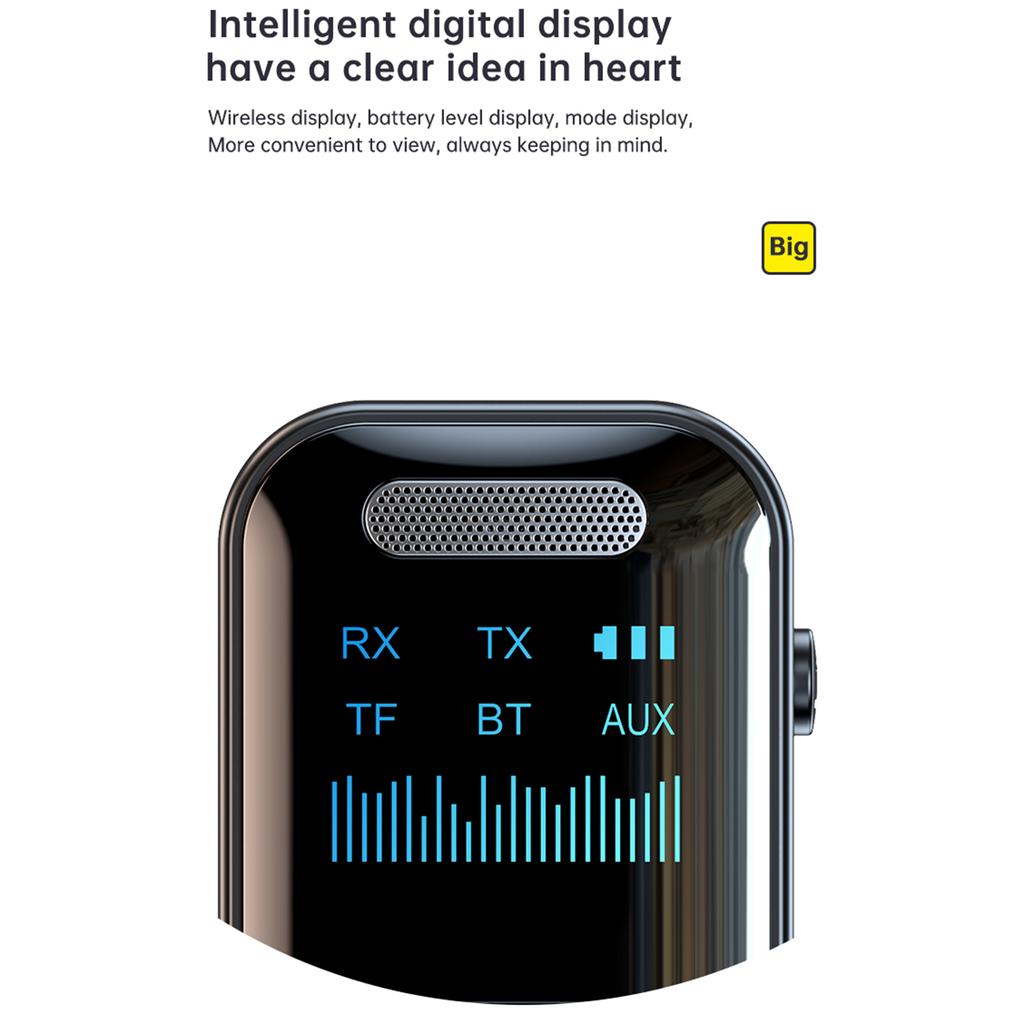 GT69 Wireless BT Audio Receiver + Transmitter 2-in-1 Audio Adapter Support TF Card Playback Support