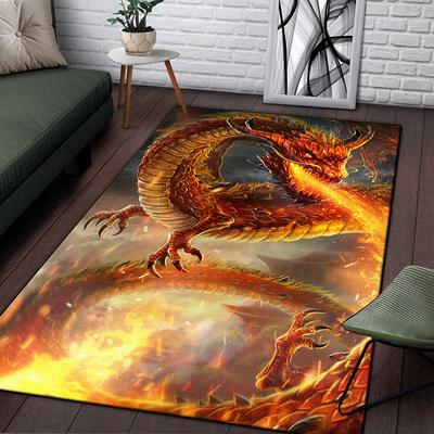 Chinese Dragon Printed Carpet for Living Room Rugs Camping Stranger Things Picnic Mats Anti-Slip E-sports Rug Yoga Mat Floor