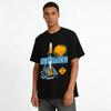 1975 Space Explorers Vintage Rocket Planet Print Graphic T-Shirt Pure Cotton T-shirt