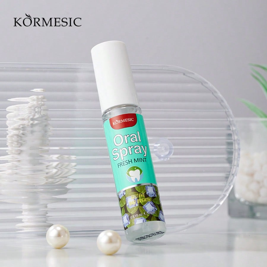 1PC Fresh Mint Oral Spray,Naturally Refreshing Mint.Purify The Mouth And Remove Unpleasant Odors,Lik