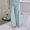 Solid pajama long pants – mint blue