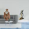 Horse Clock Desktop Figurine Decoration Crafts Collection Statue Animal Table African Tribal