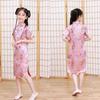 Silk Girl Gift Summer Chinese Style Dress Girls Skirt Girls Cheongsam Kids Traditional Dress Qipao