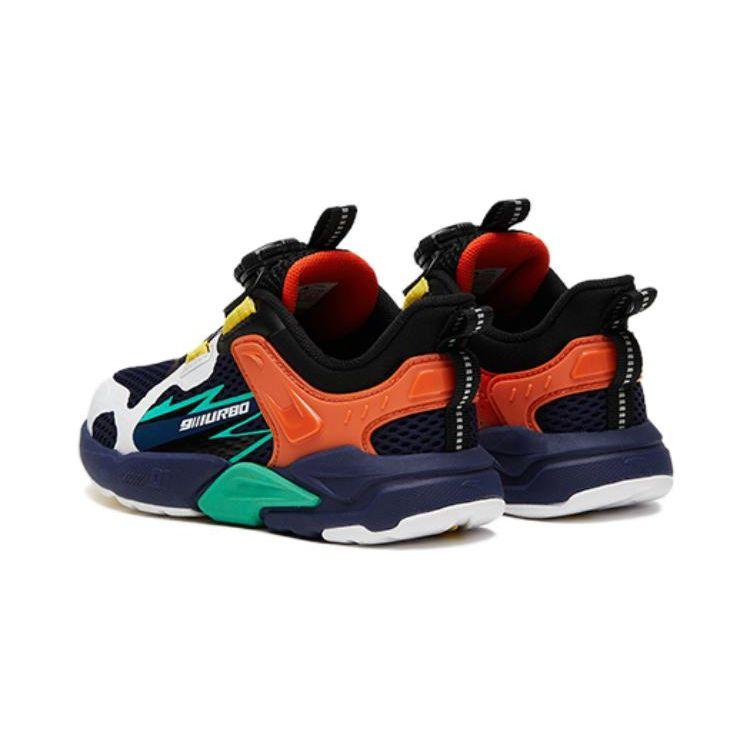 Anta Kids Non-Slip Wear-Resistant Low-Top Running Shoes Kids Sneakers Black Orange 312219961A-6