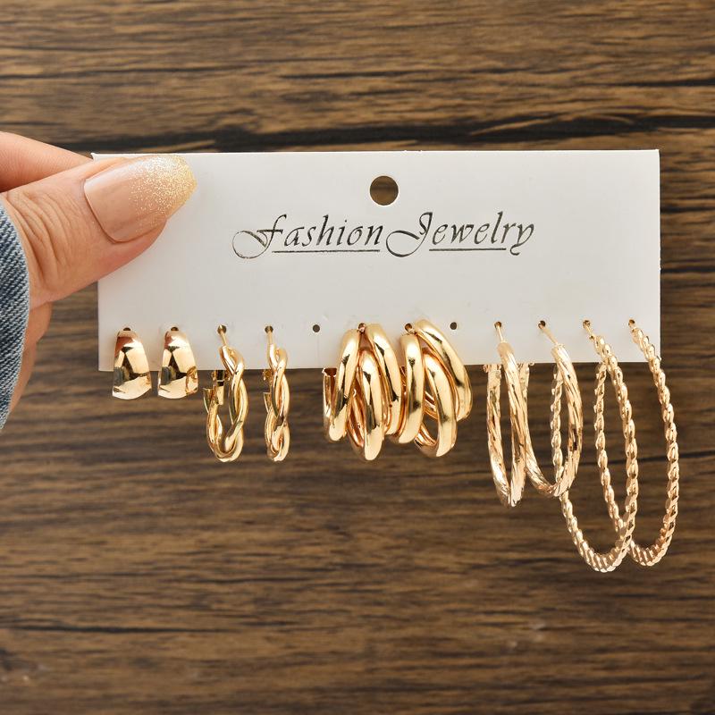 Chic Cross-Border Fashion Earrings for Women: Elegant and Versatile Ear Drops with a Bold, High-End Look