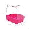 Scatola da bagno per uccelli, vasca sospesa, doccia per pappagalli per animali domestici, facile da pulire, con ganci