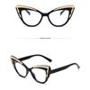Popular Vintage Anti Blue Light Optical Cat Eye Glasses Women Luxury Brand Designer Myopia Prescription Sexy Eyewear Frame