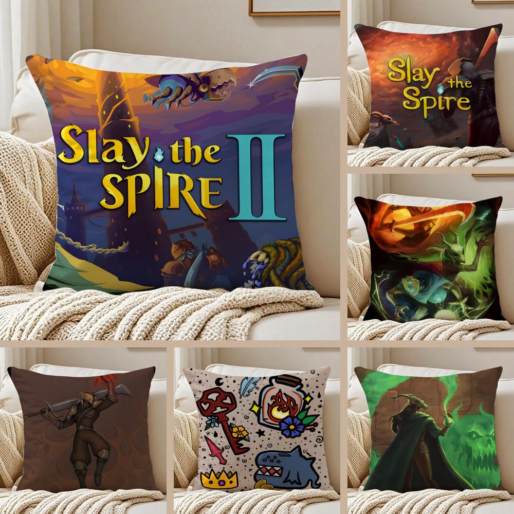 Slay the SSpire 2 Cushion Cover Pillowcase Antidustmite Living Room Sofa Decor Cushion Room