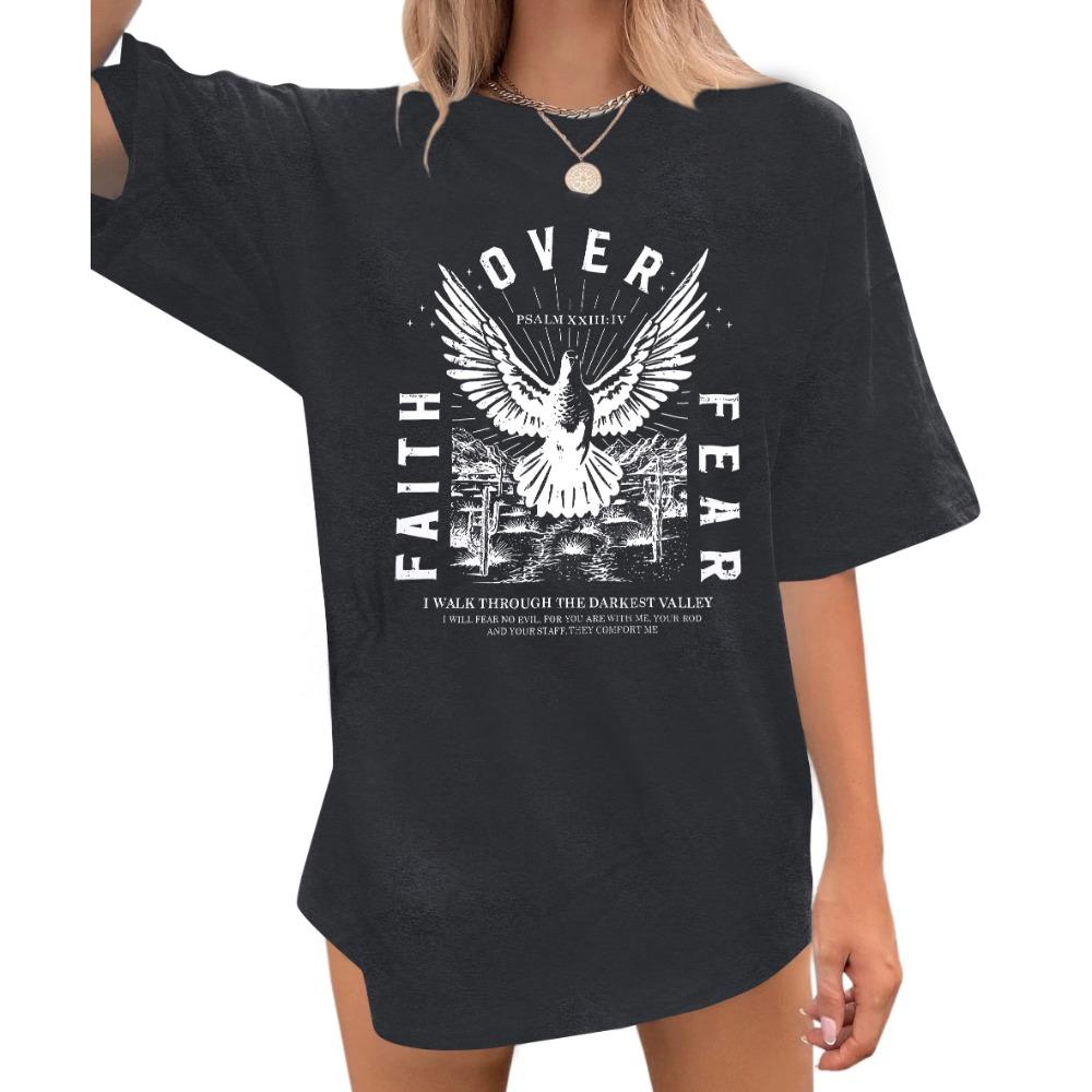 Women's T-shirt West Coast Letter Printed Top, Women's Short Sleeved T-shirt, Fashionable Street Wear, 100% Pure Cotton