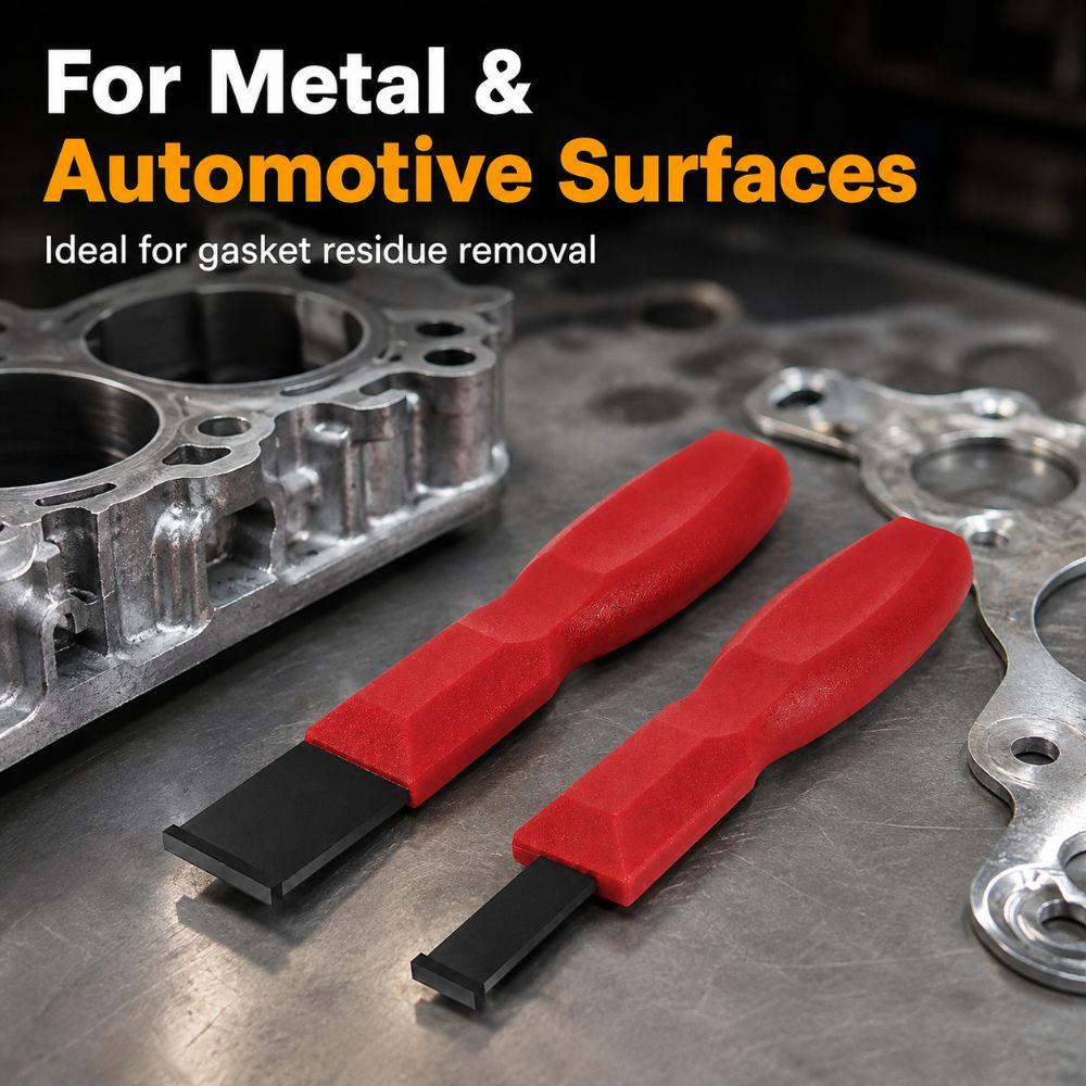 2PCS 1-1/4 Inch 5/8 Inch Blade Carbide Gasket Scraper Automotive Scraper Metal Surface Cleaning
