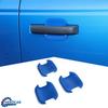3PCS Exterior Door Handle Bowl Cover Decor Trim For 21+ Ford Bronco 2 Doors Blue