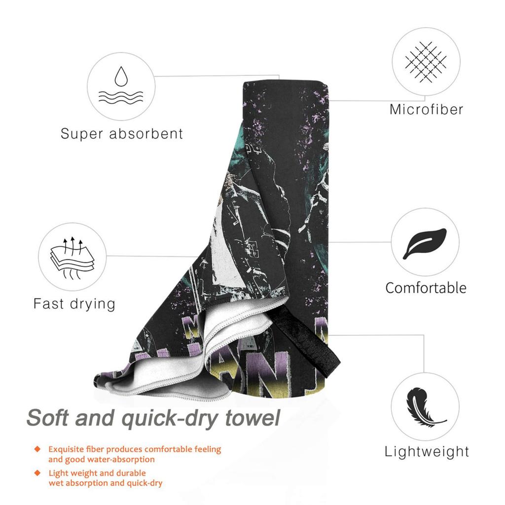 Michael Jackson Beach Towel Soft Microfiber Quick Dry Absorbent Quick Towels For Bath