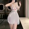 Sexy Underwear Sexy Breast Leakage Nurse Uniform Large Size Chef Role-playing Backless Free from Pure Lust