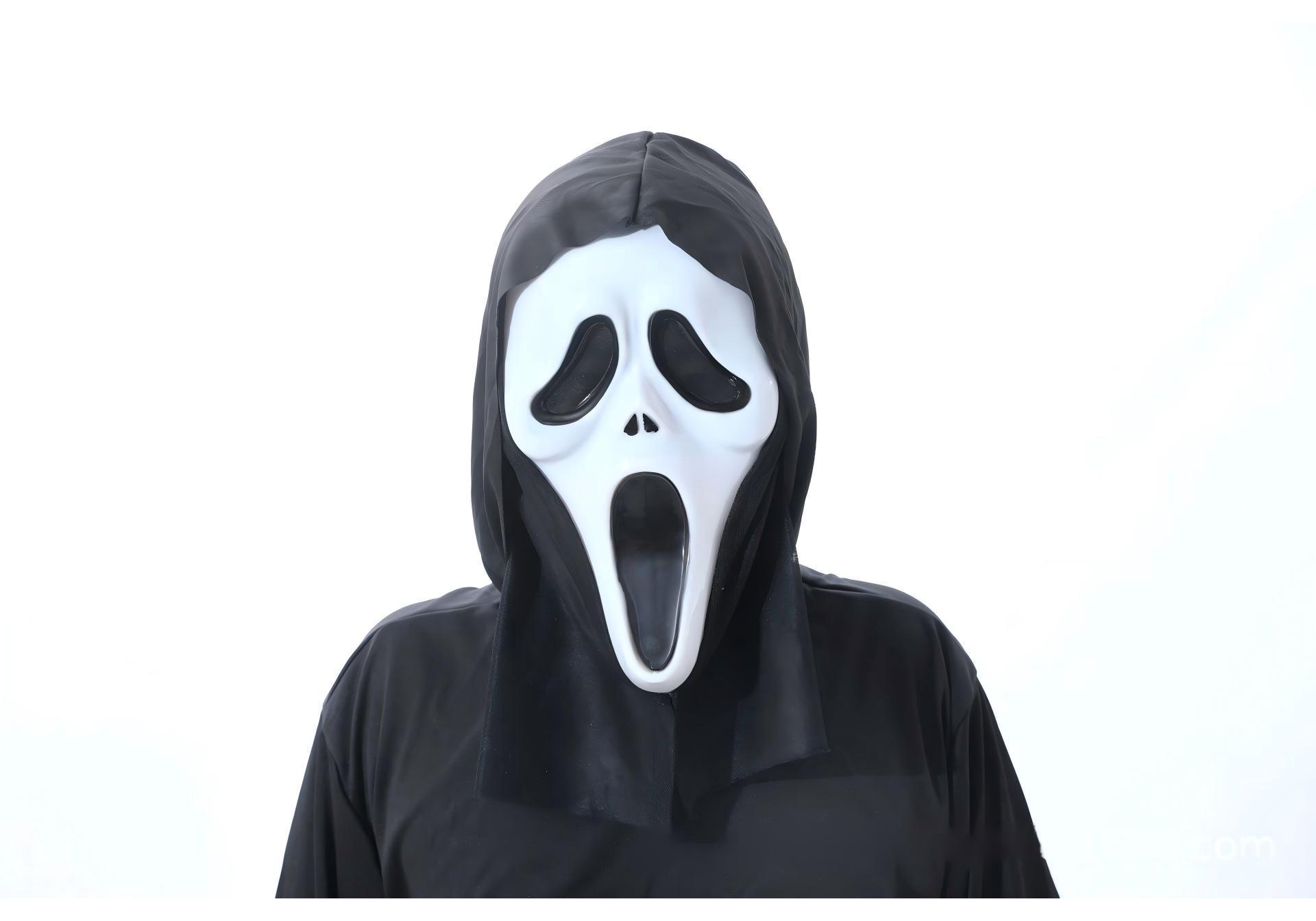 Halloween 6-Head Skull Mask: Grim Reaper Demon Slayer Ghost Costume Screaming Ghost Face Mask