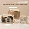 Portable Travel Toiletry Bag With Transparent Pvc Material And Large Capacity For Cosmetic Storage
