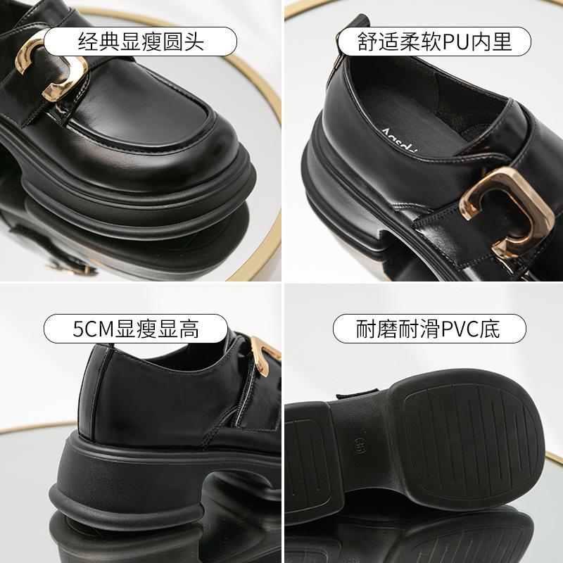 Augustine loafers women's 2025 new summer Internet celebrity Korean version Mary Jane single shoes Japanese jk small leather shoes