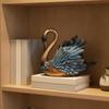Resin Swan Figurine Decorative Tabletop Ornament Beautiful for Bookshelf