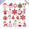 Christmas Series Accessories Pendant Handmade Diy Bracelet Necklace Keychain Earring Pendant Santa Claus Reindeer Snowflakes
