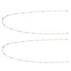 2pcs Fashionable Bead Face Cover Chain Alloy Exquisite Eyeglasses Lanyard Jewelry Gift