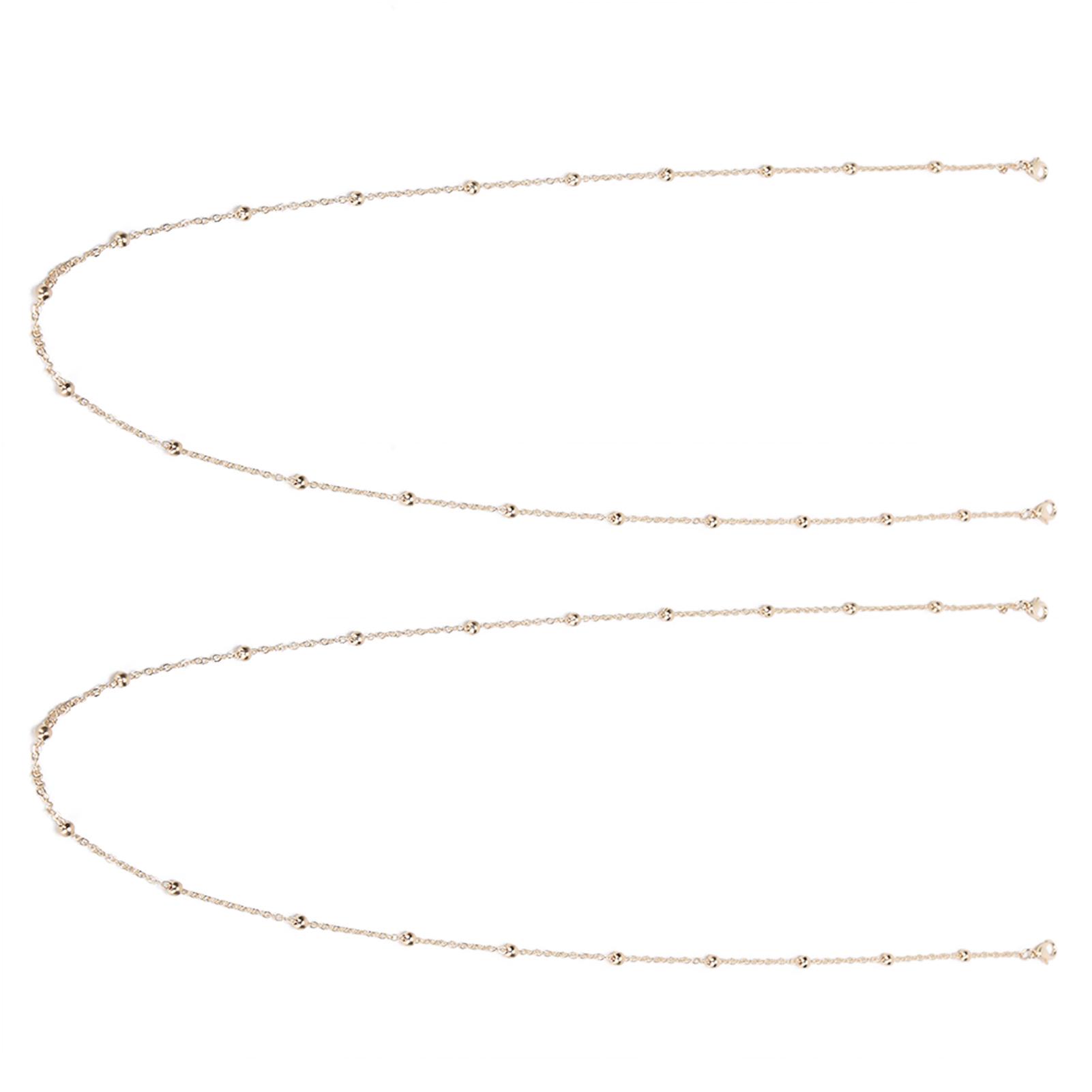 

2 шт. Модная цепочка для маски для лица из бусин, сплав, изысканный шнурок для очков, ювелирное украшение в подарок