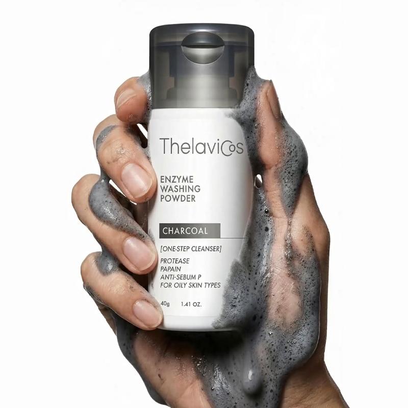 Thelavicos Aktivkohle-Enzym-Waschpulver 40g
