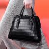Genuine Leather Women's Bag Single Shoulder Crossbody Handbag Fashion Shell Bag Crocodile Cowhide Large Bag for Women