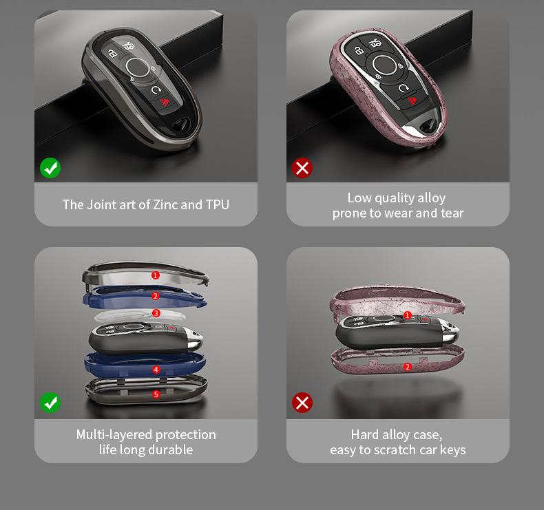 Buick Key Case: Fits New Excelle, Regal, Verano, GL86, Encore Models