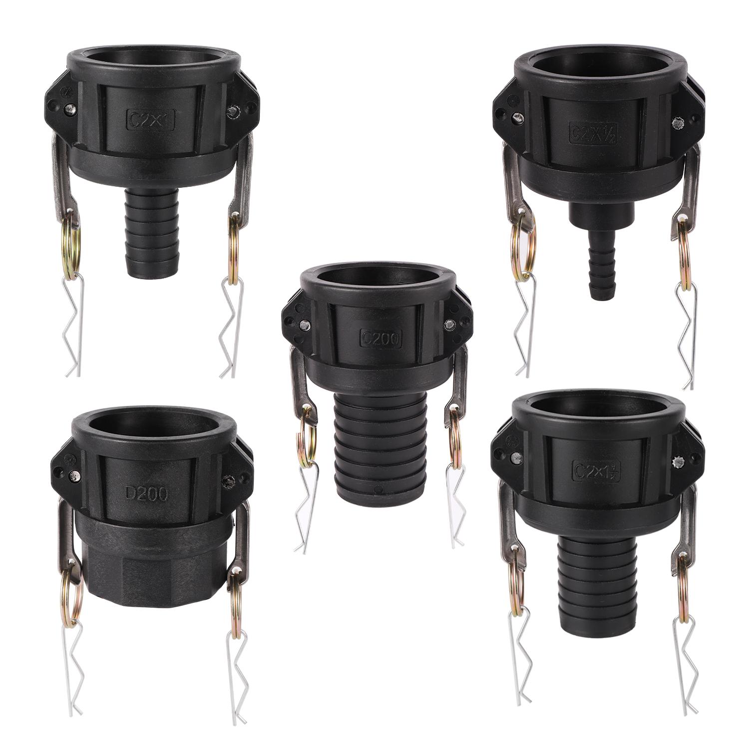 2  Cam Lock Adapter x 1/2  1  1.5  2  Hose Shank S60 Coarse Thread 64mm Female Type C IBC water tank adapter Valve connector 1Pc