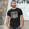 MADE IN 1968 T-SHIRT - Birthday 60s Gift Dad Mom Present Vintage Year Birth Dob Unisex T-Shirt