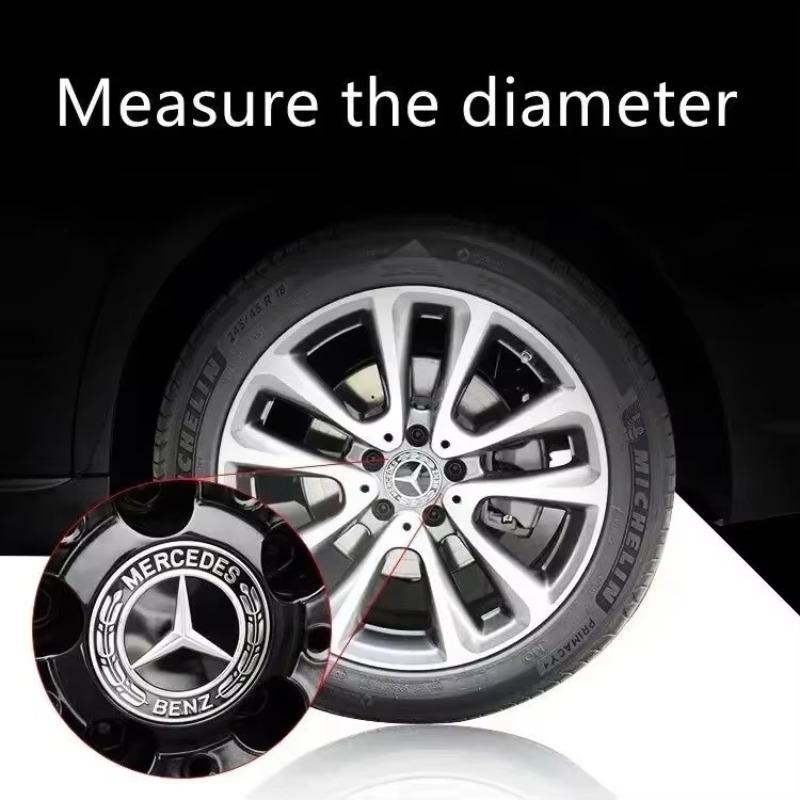 C200 E200 Für Mercedes Benz 4 Stück/Set 75mm Für Mercedes Benz AMG W203 W206 W220 W205 W211 W212 Auto Radnabenkappen Benz
