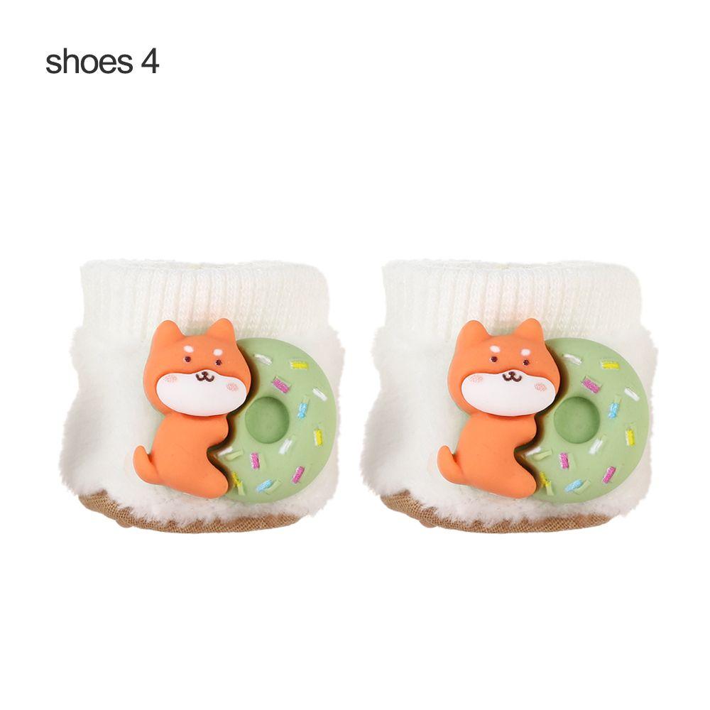 House Dolls Accessories Suspender Pants Doll Clothes Mini Animal Hoodies Cartoon Plush Shoes