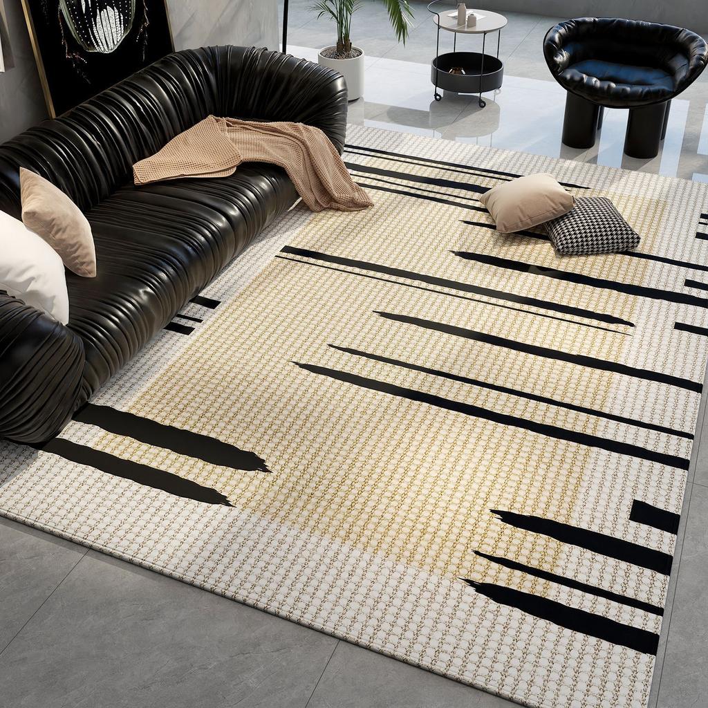 Living Room Carpet French Style Large Area Sofa Coffee Table Carpet Household Dirt Resistant and Anti Slip Carpet