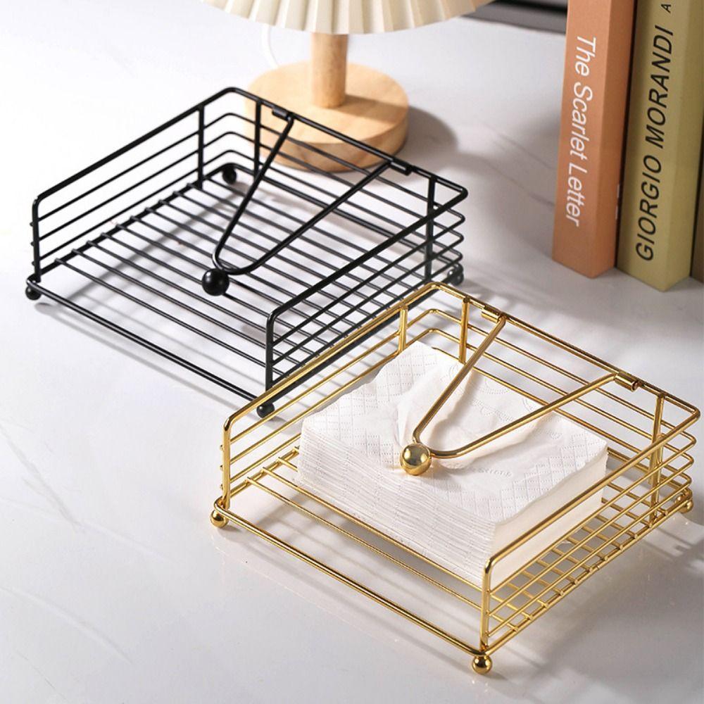 Square Design Napkin Holder Vertical Tissue Organizer Paper Napkin Organizer Dining Room