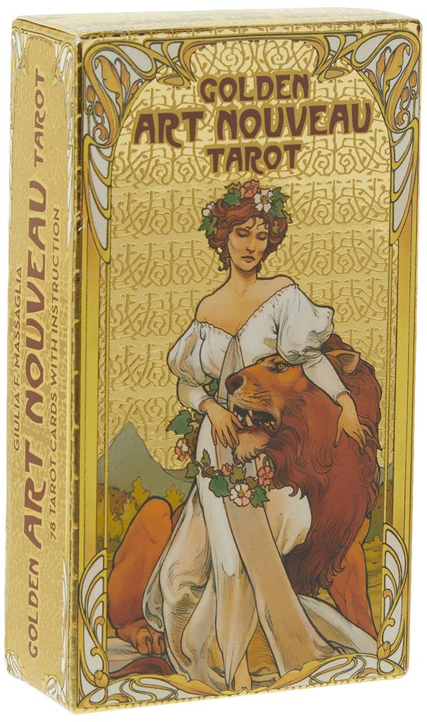 Kancharo Tarot Card Set Art Nouveau Includes Japanese Tarot Card Instructions Pouch 78-Card [Golden Tarot] & (Authentic)