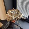 Bag, Women's Sequin Dinner, Shell Clip Bag, Light Luxury Socialite Pearl Handbag, Versatile Chain Shoulder Crossbody Bag