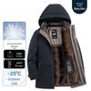 2025 Men's High-End Winter Detachable Liner Goose Down Jacket - Thickened, Warm Dad's Outerwear