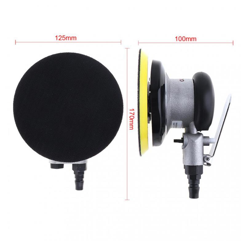 5-Zoll-Luftschleifer mit runder, pneumatischer, nicht vakuummatter Oberfläche und Exzenterschleifer, poliert