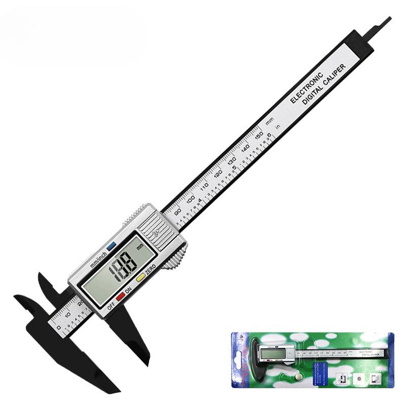 

Цифровой штангенциркуль 0-150 мм линейка электронный микрометр глубиномер инструмент калибр 6 дюймов белый