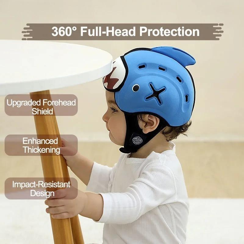Baby Anti Fall Head Protection Hat Infant Learning Walk Breathable Helmet Toddler Safety Gear Caps for Walking and Crawling